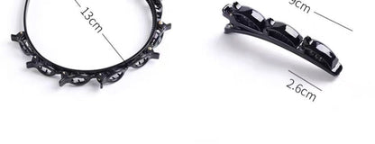 Non-slip hårband med klämma – snygg håraccessoar för vardag & fest