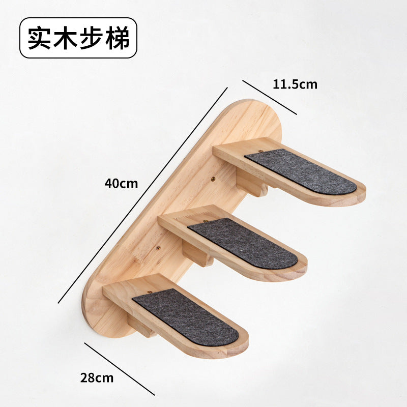 Väggmonterad Klätterställning™ – Kattställning i Massivt Trä