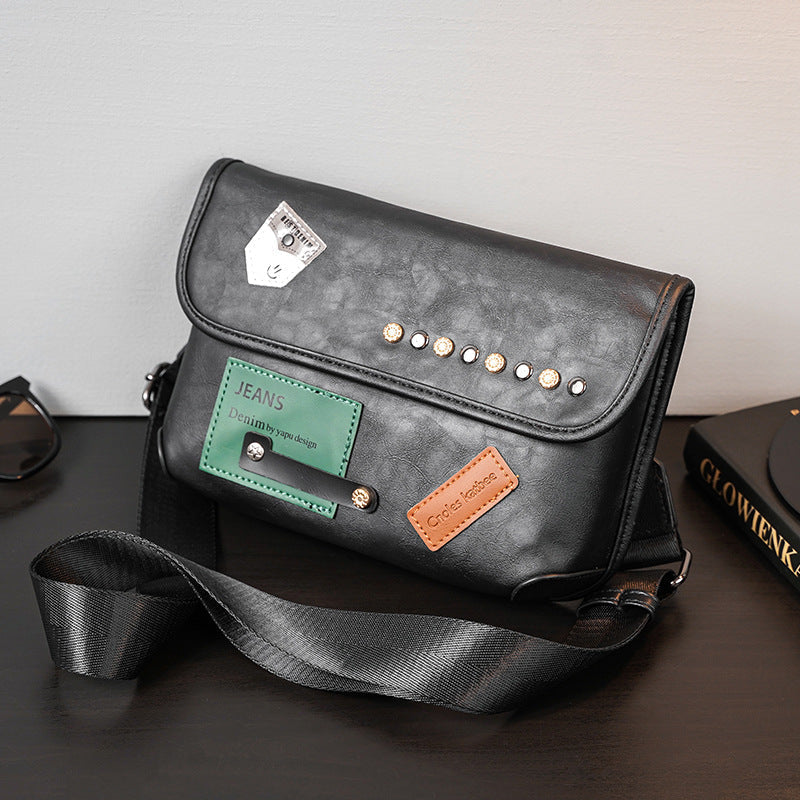 Ruudullinen Tiger Bag™ – Tyylikäs miesten laukku Oxford-materiaalista