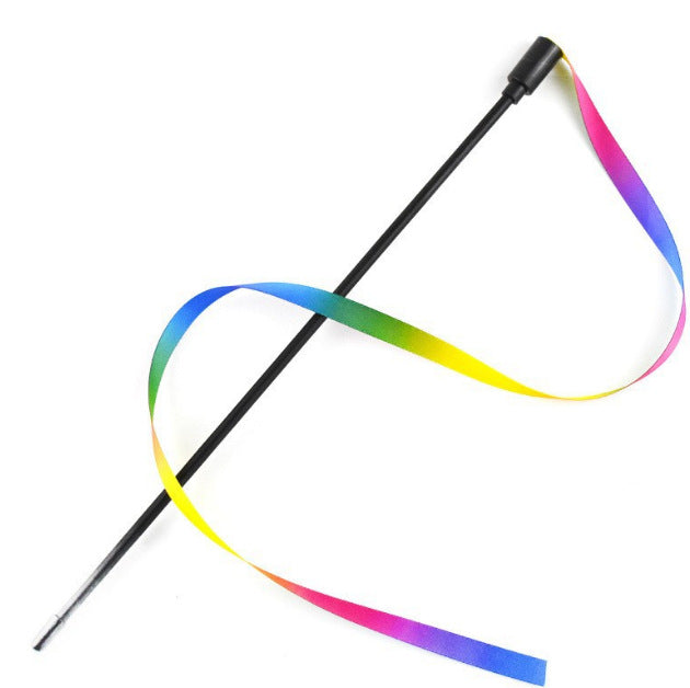 Färgglad Kattleksak™ – Dubbelsträngad Färgsticka för Katter