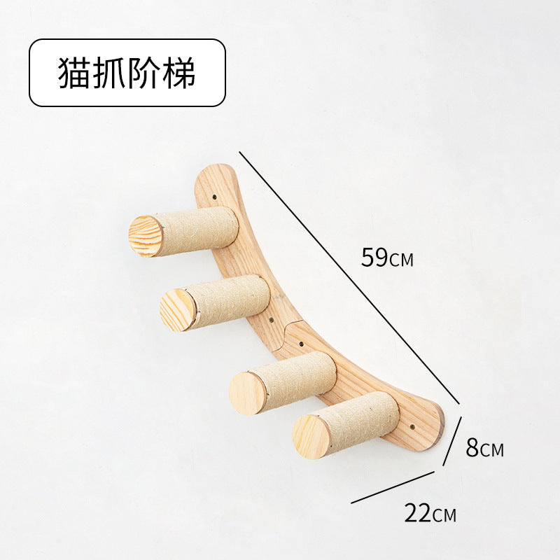 Väggmonterad Klätterställning™ – Kattställning i Massivt Trä