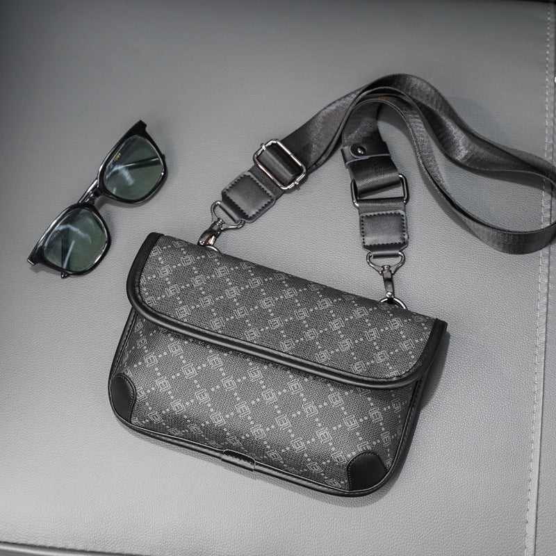 Checkered Tiger Bag™ – Stilig herreveske i Oxford-materiale