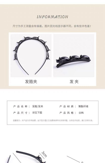 Non-slip hårband med klämma – snygg håraccessoar för vardag & fest