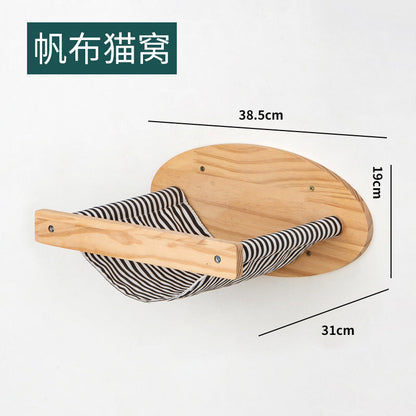 Väggmonterad Klätterställning™ – Kattställning i Massivt Trä