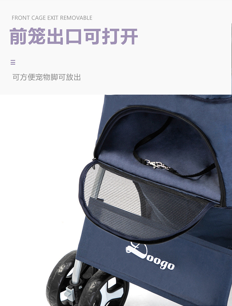 Hund- & kattvagn hopfällbar