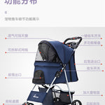 Hund- & kattvagn hopfällbar