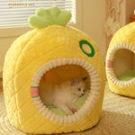 Vinterkatt Bädd™ – Varm Kattbädd med Halvtätad Design