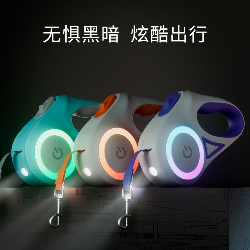 LED Dog Leash™ – Valaiseva talutin automaattisella kelalla
