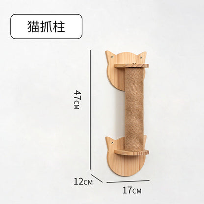 Väggmonterad Klätterställning™ – Kattställning i Massivt Trä