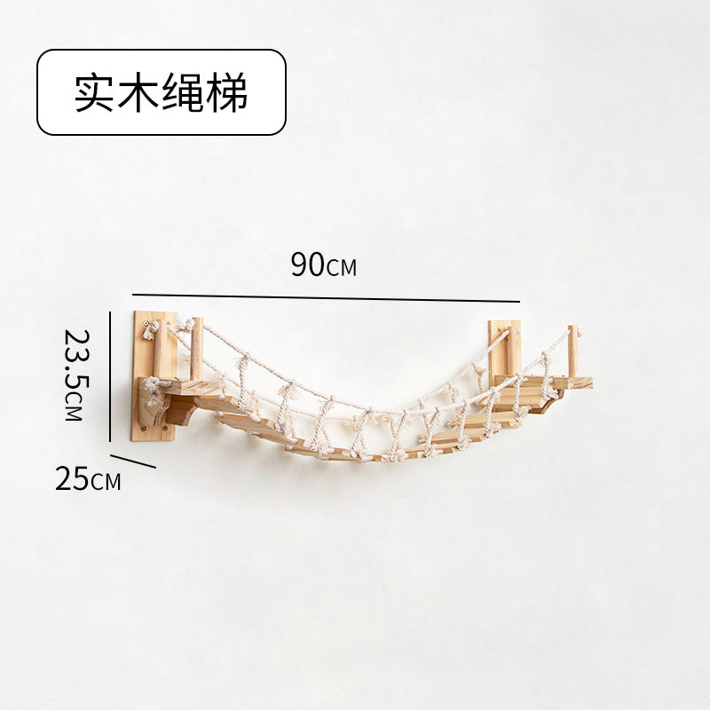 Väggmonterad Klätterställning™ – Kattställning i Massivt Trä