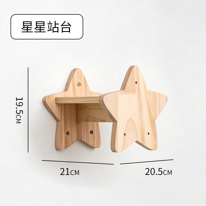 Väggmonterad Klätterställning™ – Kattställning i Massivt Trä