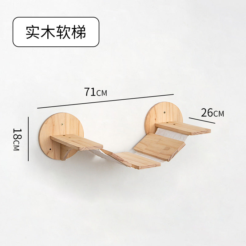 Väggmonterad Klätterställning™ – Kattställning i Massivt Trä