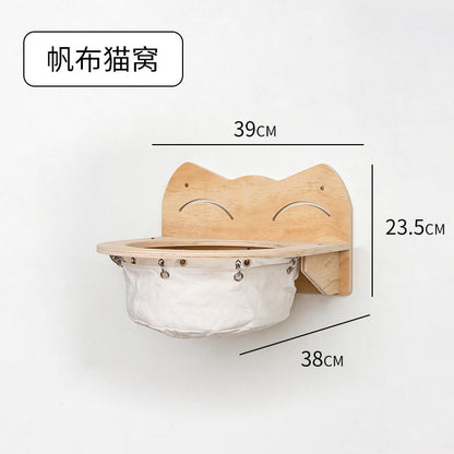 Väggmonterad Klätterställning™ – Kattställning i Massivt Trä