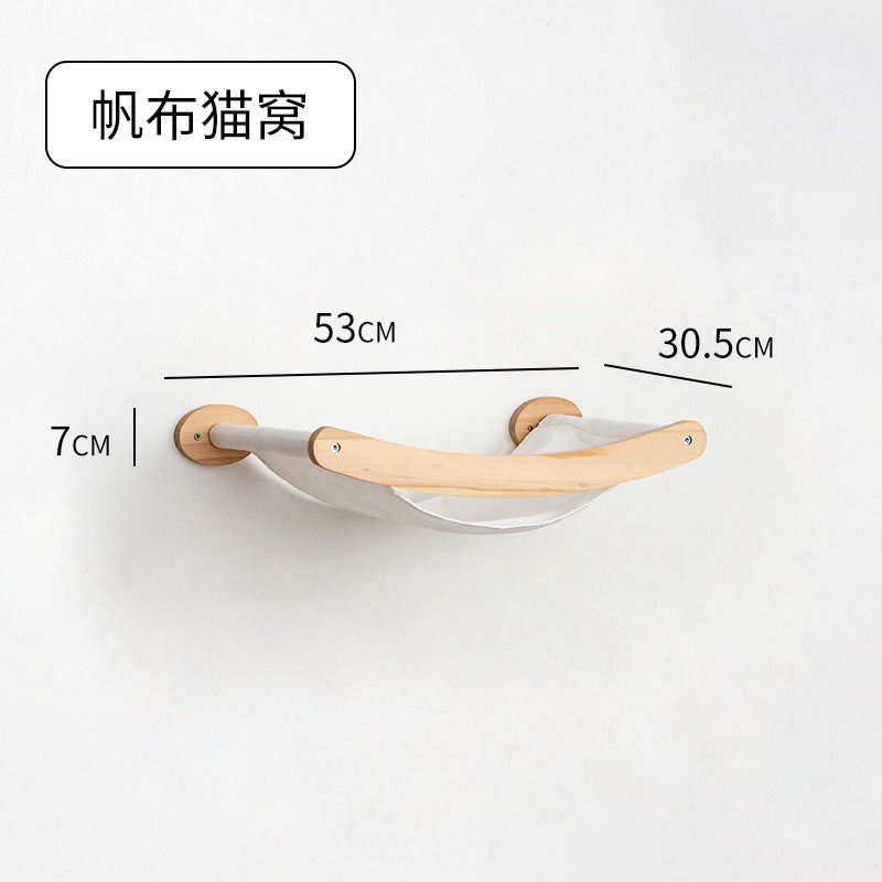 Väggmonterad Klätterställning™ – Kattställning i Massivt Trä