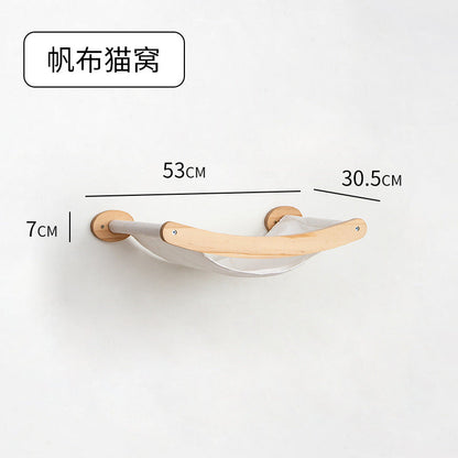 Väggmonterad Klätterställning™ – Kattställning i Massivt Trä