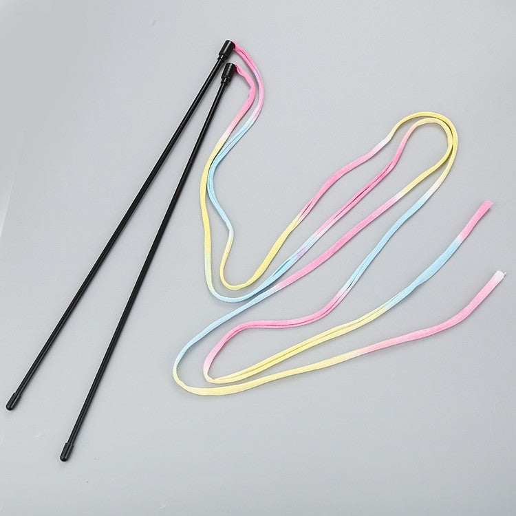 Färgglad Kattleksak™ – Dubbelsträngad Färgsticka för Katter