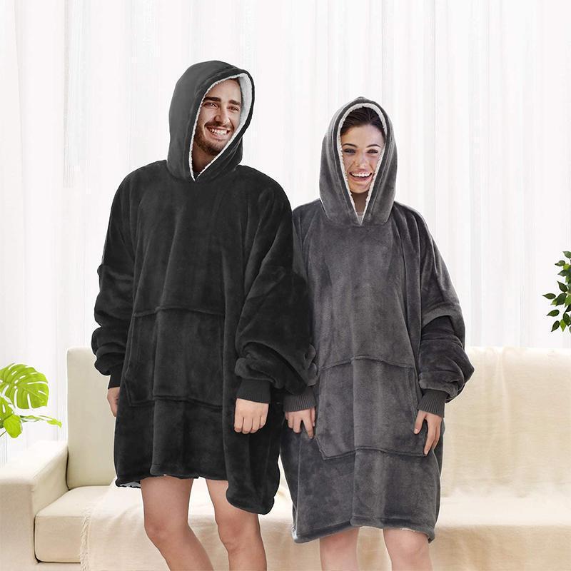 ÄrmlösTVFilt™ – Värmande Filt med Ärmar