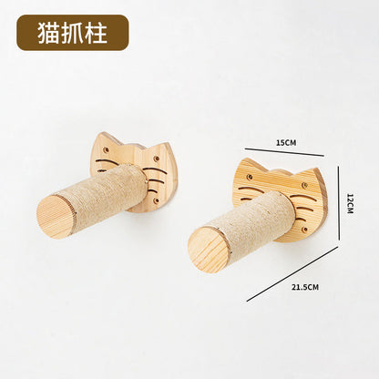 Väggmonterad Klätterställning™ – Kattställning i Massivt Trä