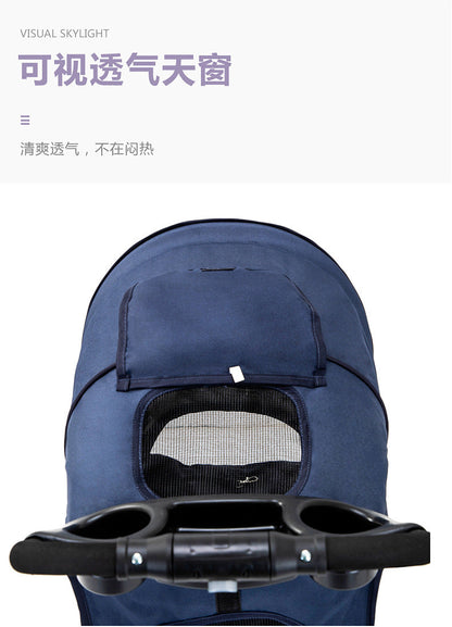 Hund- & kattvagn hopfällbar