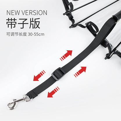 Läpinäkyvä eläinsateenvarjo™ – Säädettävä sadesuoja