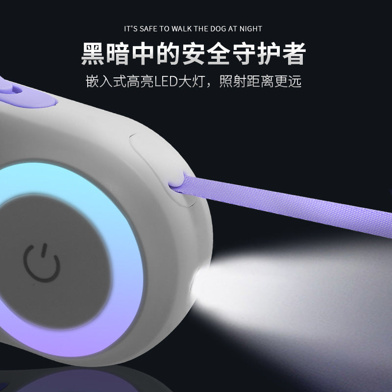 LED Dog Leash™ – Valaiseva talutin automaattisella kelalla