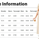 2-delat set dam – kortärmad topp & vida byxor