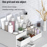 Sminkförvaring – vit låda för makeup & hudvård, plast