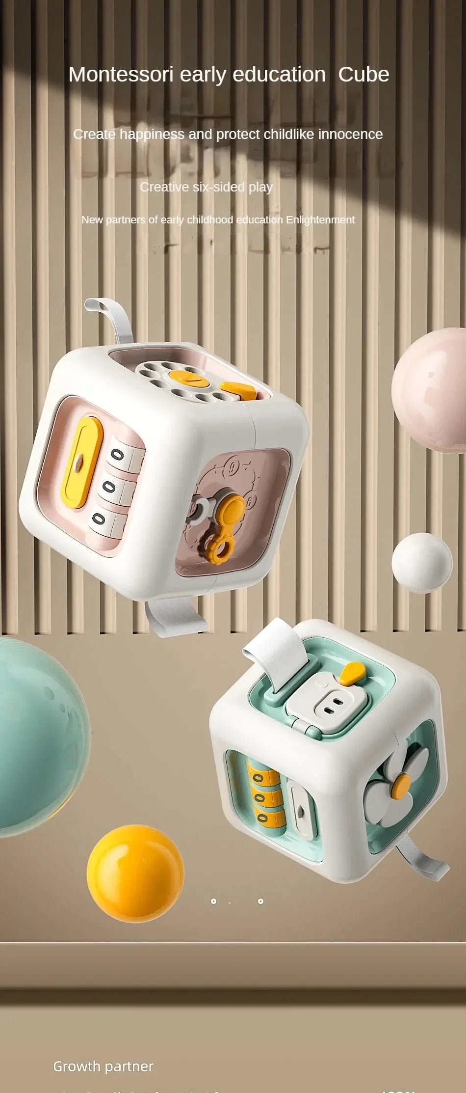 Montessori Leksak – Sensorisk aktivitetsleksak för barn 1–6 år