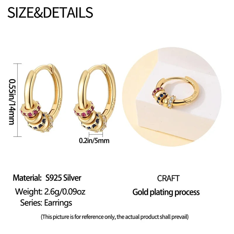 Eleganta örhängen – hoops med stjärnor, månar & pärlor