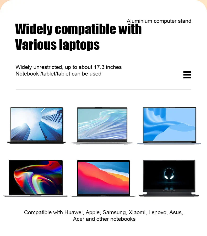 Justerbart Hopfällbart Laptopställ