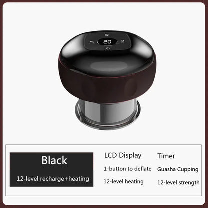 Sähköinen imukuppihierontalaite vartalolle ja kaulalle