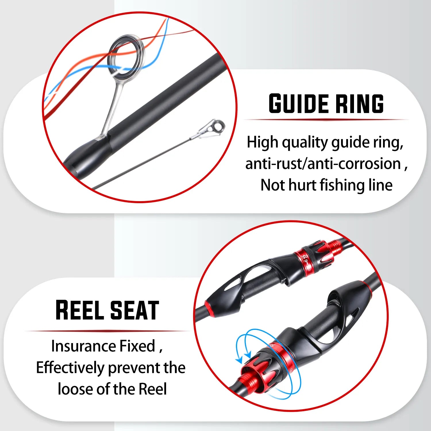 Fiskespö – ultralätt kolfiber 2,1 m spinnspö