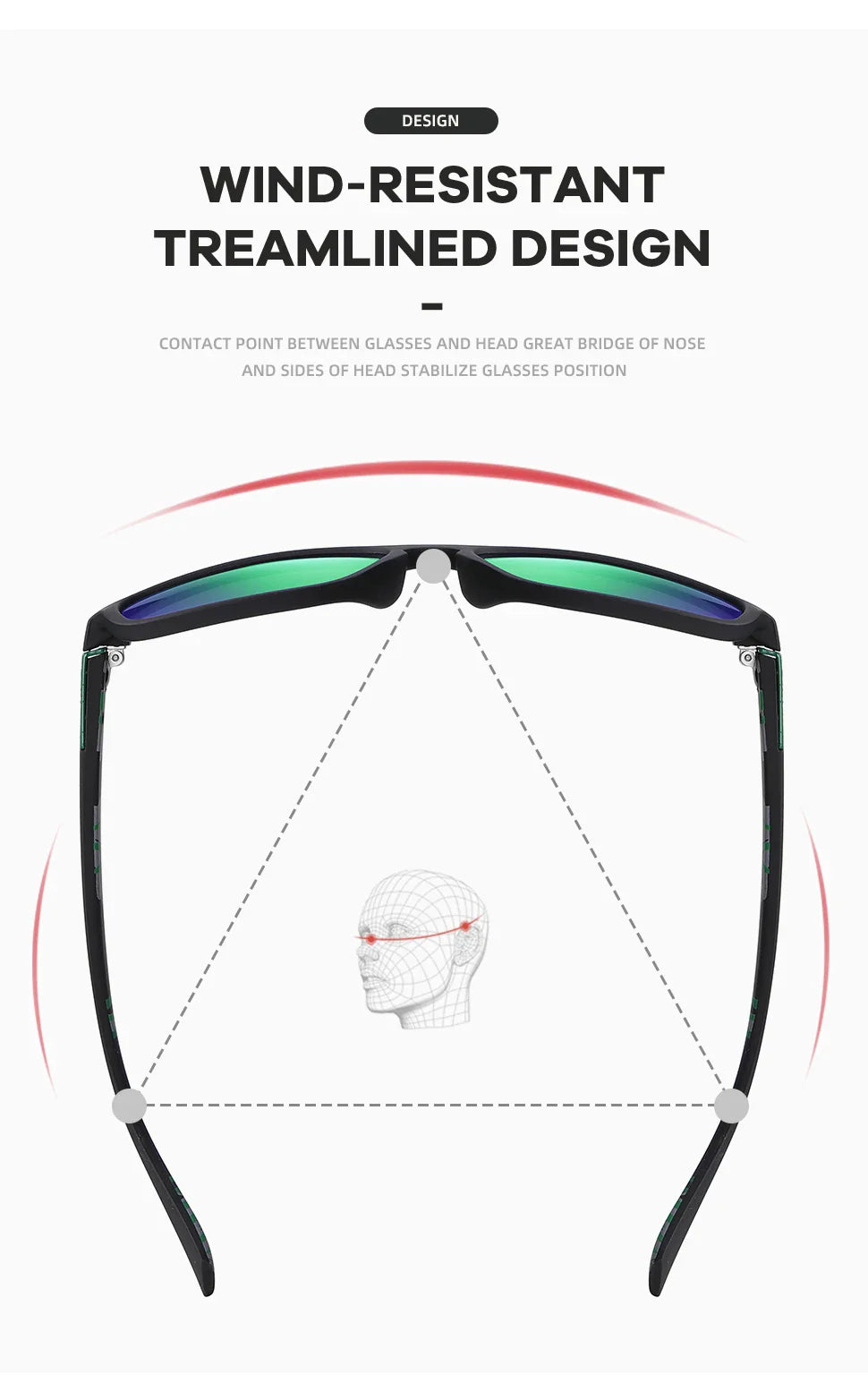 Klassiska solglasögon – UV400 sport & fiske