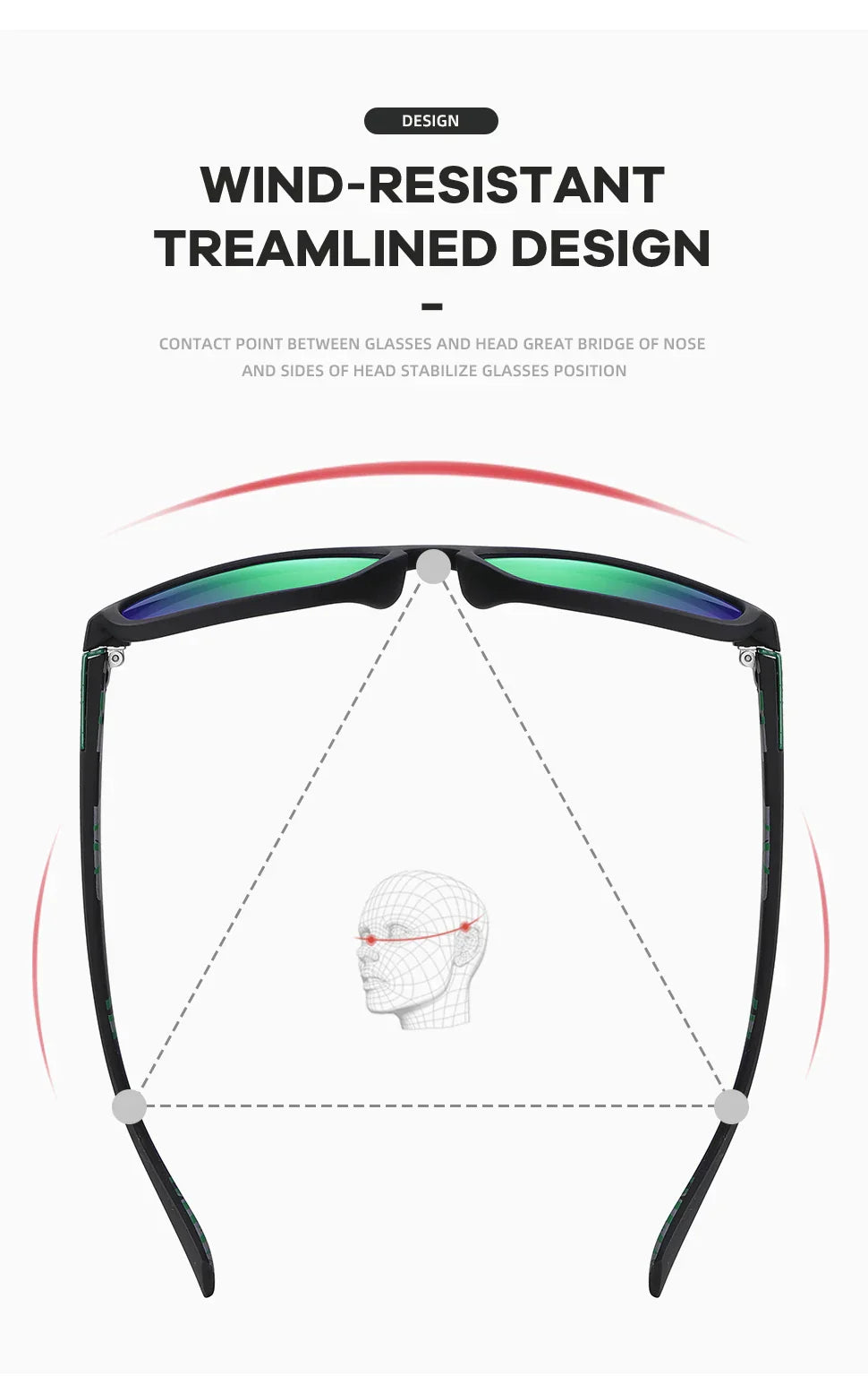 Klassiska solglasögon – UV400 sport & fiske