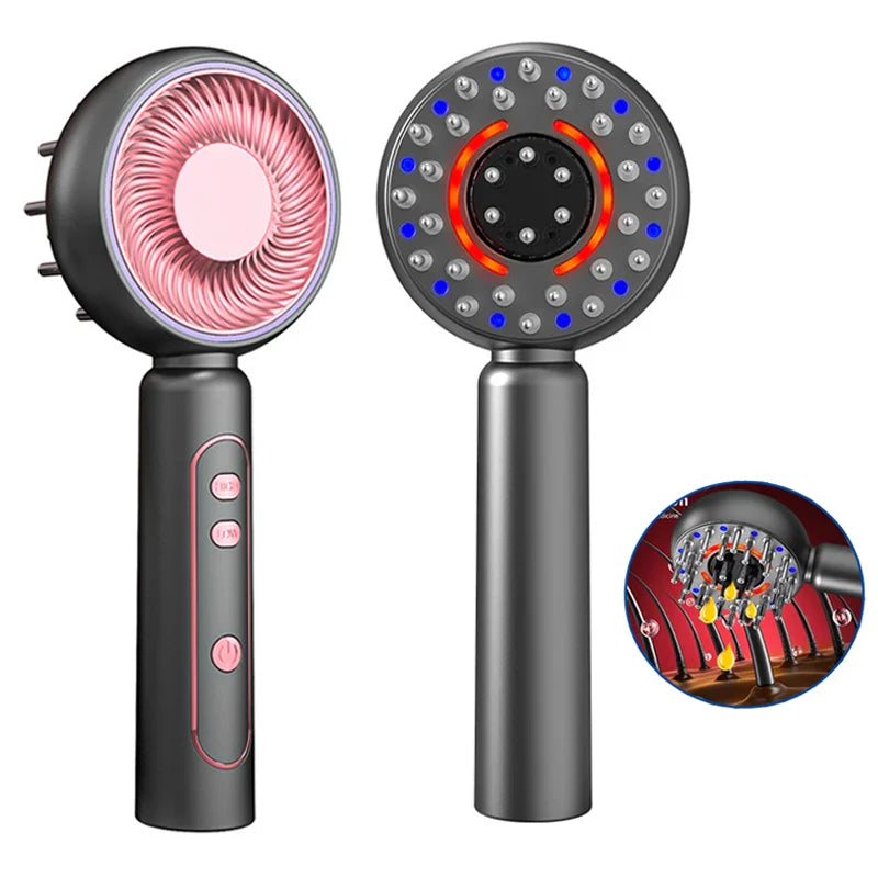 GrowComb™ – Elektrisk Hårbottenmassage med Rött Ljus