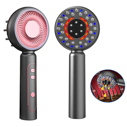 GrowComb™ – Elektrisk Hårbottenmassage med Rött Ljus