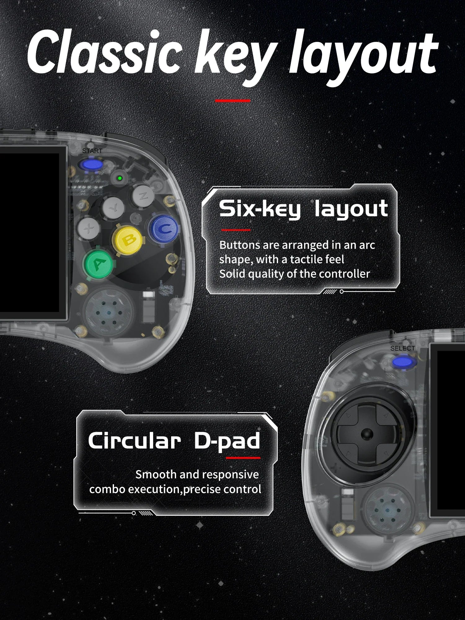 RetroSpel ARC – handhållen spelkonsol 4” IPS (ARC-S/ARC-D)