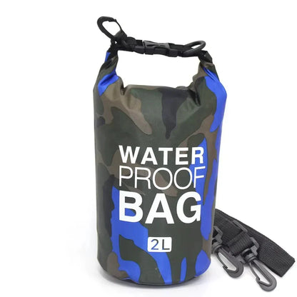 Vattentät drybag 2–30 L – kamouflage väska för paddling & friluftsliv