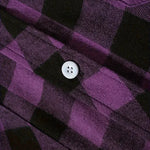 Rutig herrskjorta – långärmad borstad flanellskjorta