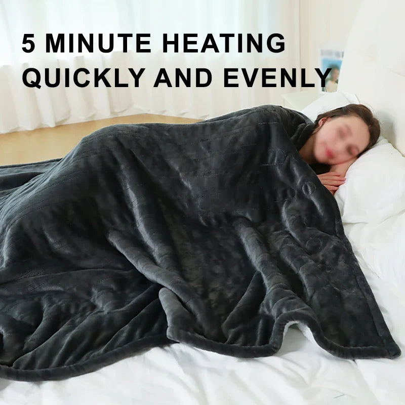 Smart Elektrisk Filt – Flanell och Lammskinn