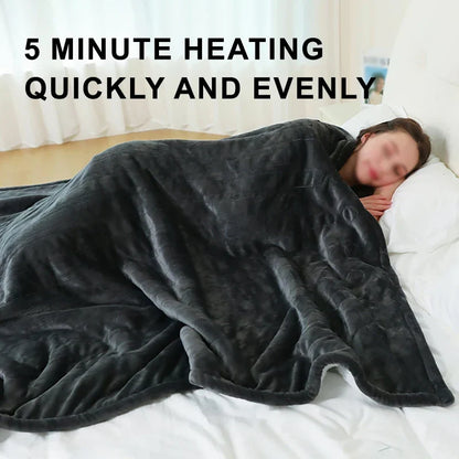 Smart Elektrisk Filt – Flanell och Lammskinn