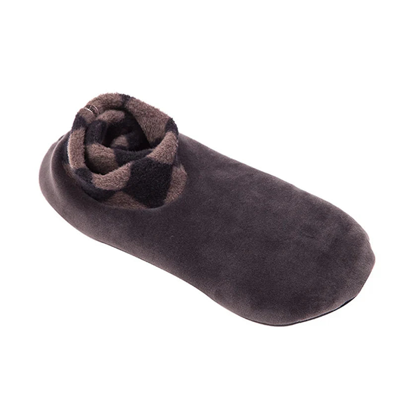 Lämpimät miesten sukat - liukumattomat fleece-sisäsukat