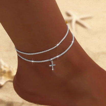 Fotlänk Linnea (kedja med zirkoner – vattentålig design)