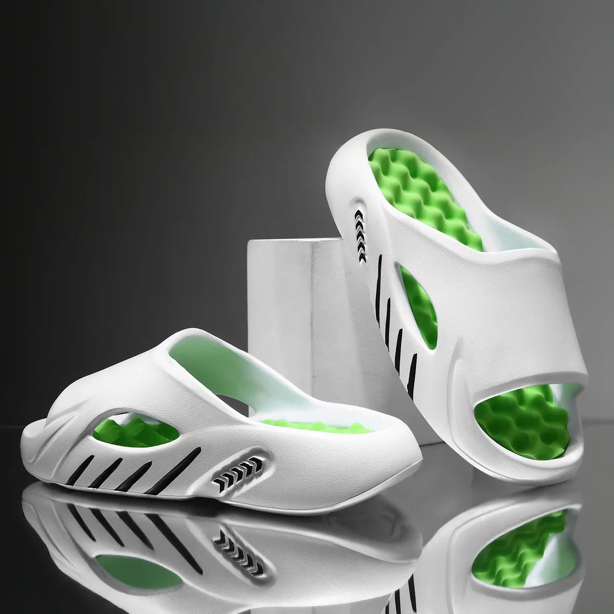 Herrsandaler – halkfria sommar-/badtofflor unisex