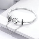 Berlocker Saga (säkerhetskedja & berlocker – flygplan, blomma & kamera)