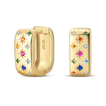 Eleganta örhängen – hoops med stjärnor, månar & pärlor