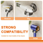 Hårfönhållare med sugpropp – utan borrning