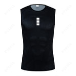 Cykelunderställ herr – snabbtorkande cykelväst med reflex för träning