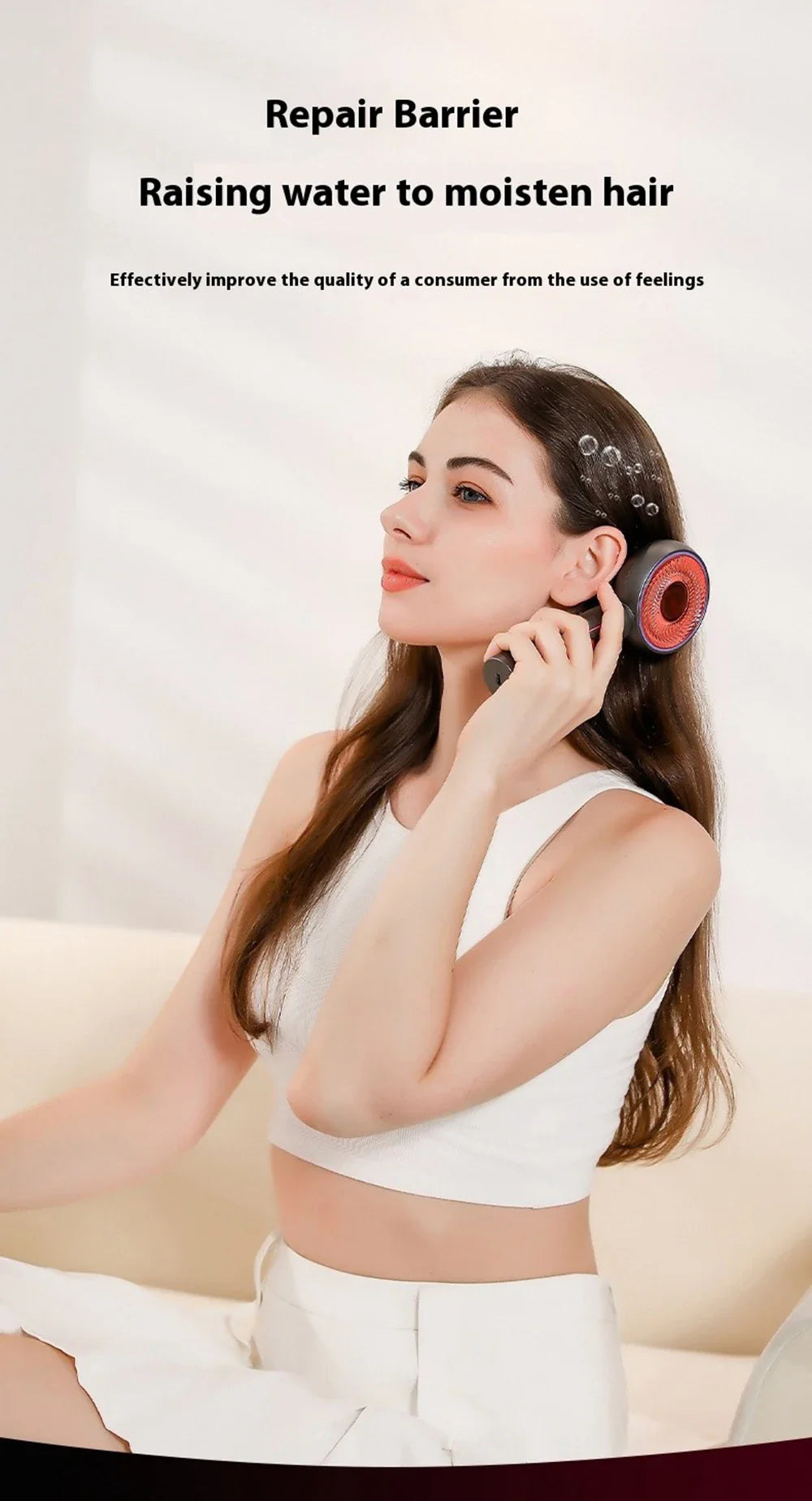 GrowComb™ – Elektrisk Hårbottenmassage med Rött Ljus