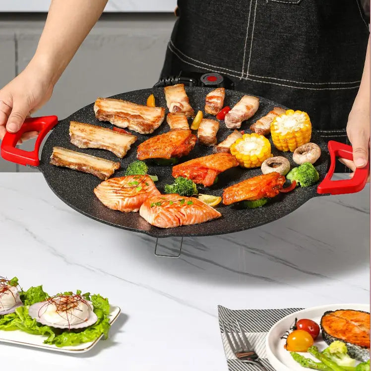 GrillPannan™ – Rökfri Elgrill – Non-stick BBQ Teflon 30 cm